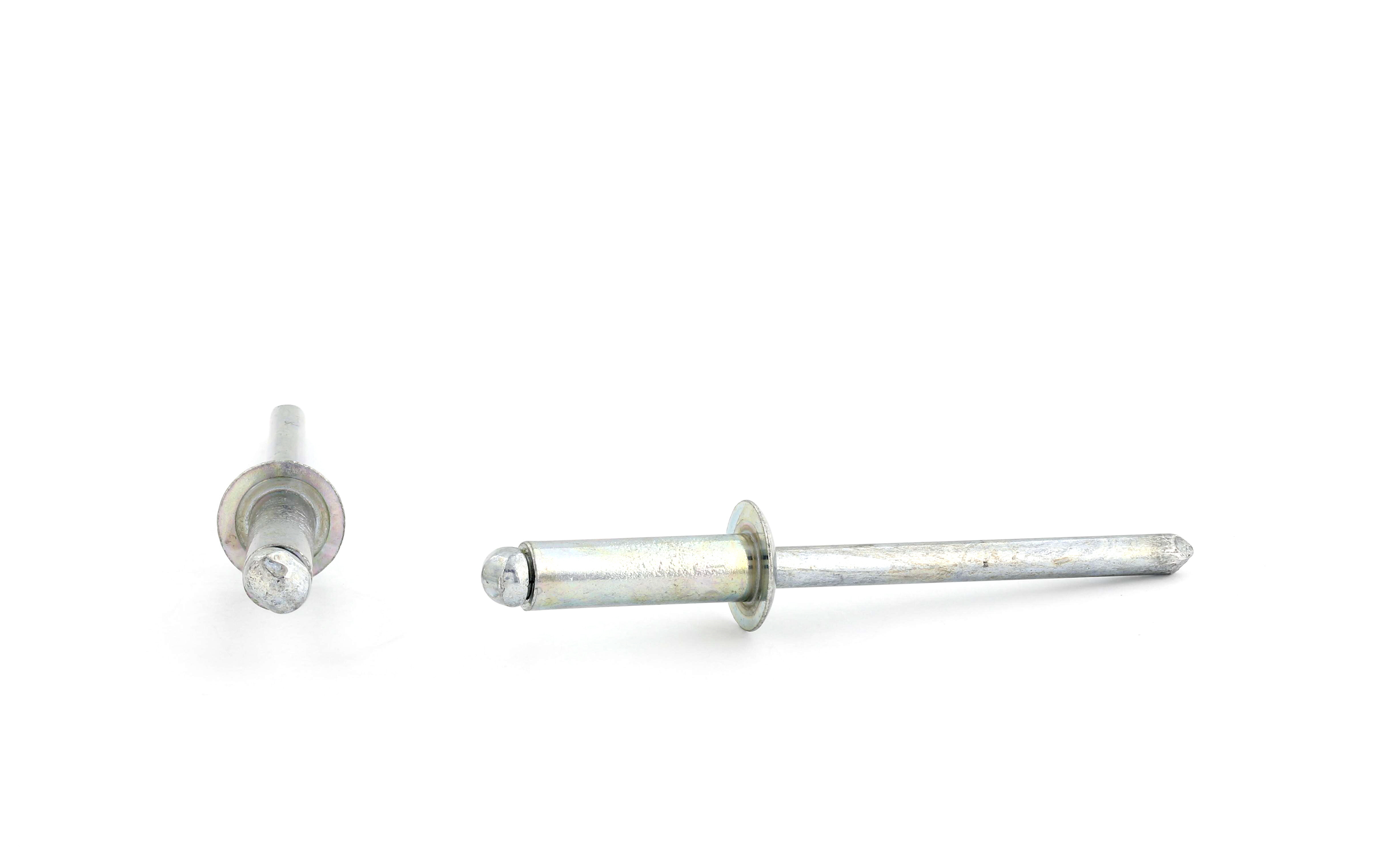 ÅPEN BLINDNAGLE MED PANHODE, STÅL/STÅL